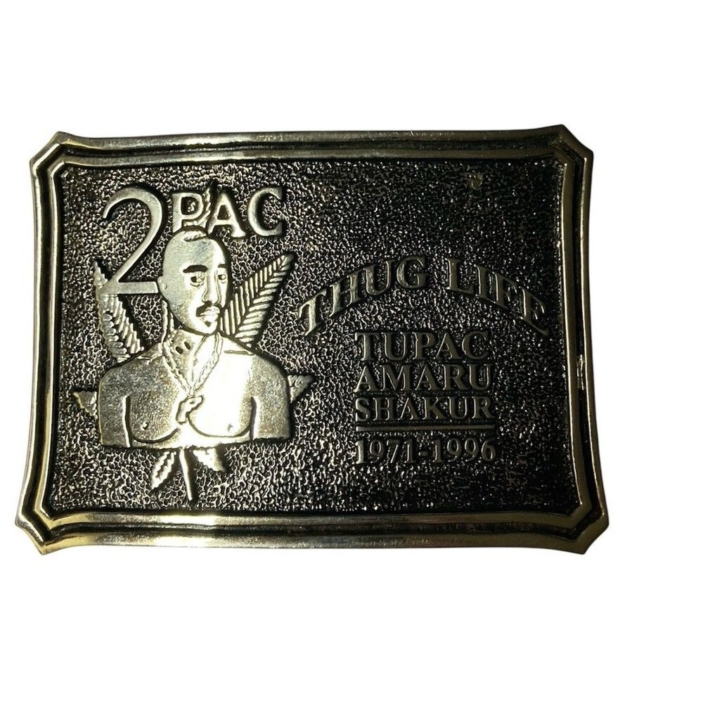 Tupac Shakur 2 PAC HIPHOP THUG LIFE RAP TUPAC MUSIC BELT BUCKLE